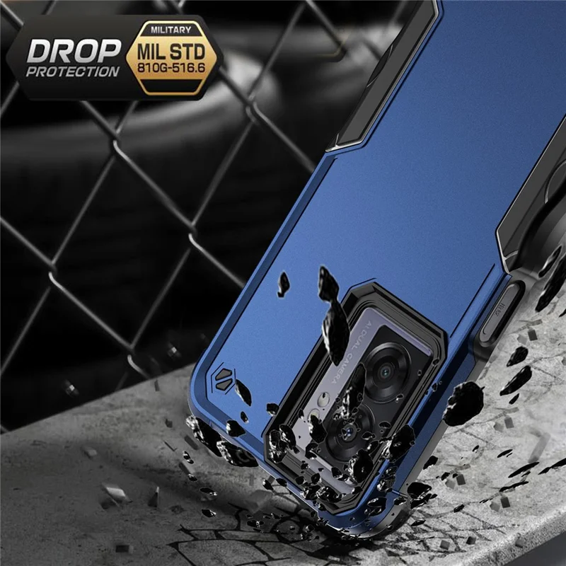 For Oppo A57 4G / A57s 4G / A57e 4G / A77 5G / A57 (2022) 5G / Realme Q5i / V23 5G / OnePlus Nord N20 SE 4G / Nord N300 5G Hard PC Soft TPU Shockproof Case Anti-slip Grip Phone Cover - Green