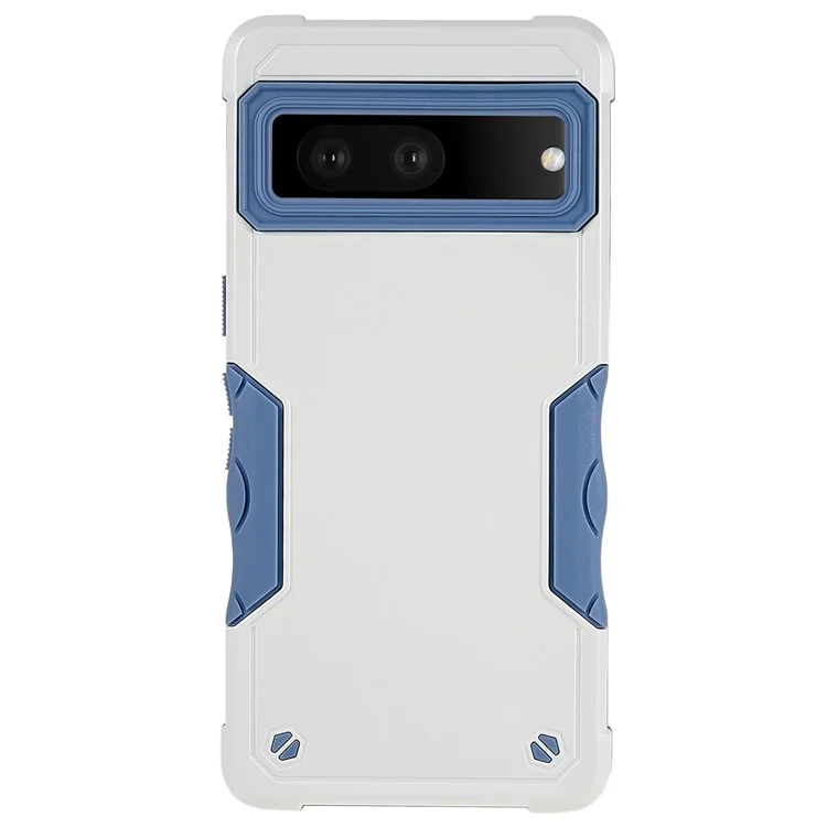 Pour Google Pixel 7 5G Hard PC + Soft TPU TPU Apporter Cas de Protection Anti-slip Protection Cover de Back - Blanche