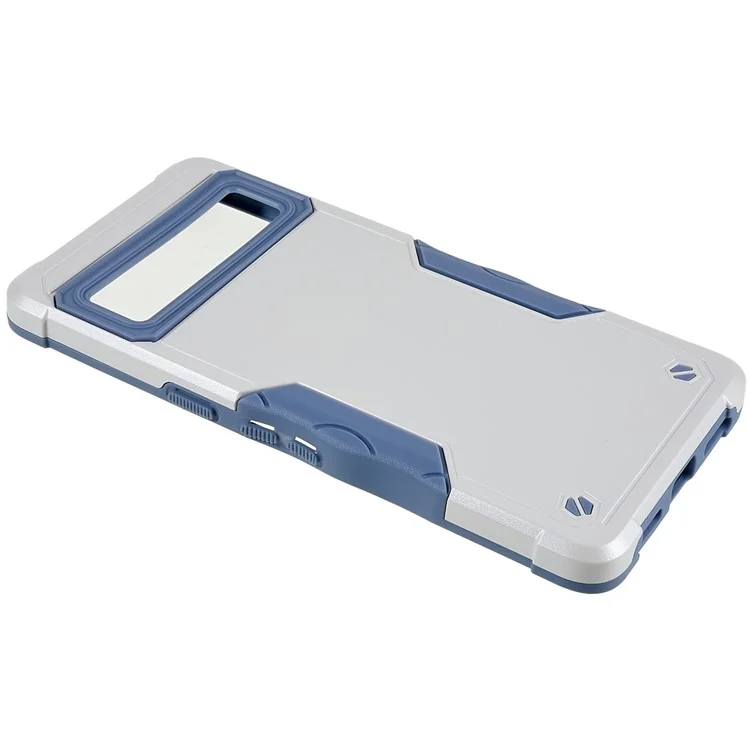 Pour Google Pixel 7 5G Hard PC + Soft TPU TPU Apporter Cas de Protection Anti-slip Protection Cover de Back - Blanche