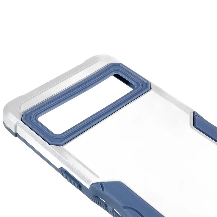 Pour Google Pixel 7 5G Hard PC + Soft TPU TPU Apporter Cas de Protection Anti-slip Protection Cover de Back - Blanche