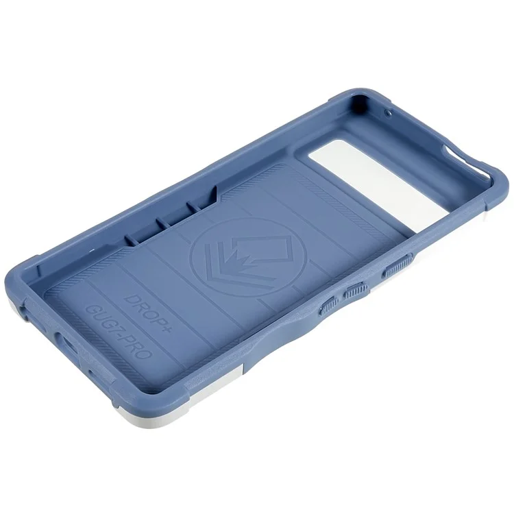 Pour Google Pixel 7 5G Hard PC + Soft TPU TPU Apporter Cas de Protection Anti-slip Protection Cover de Back - Blanche