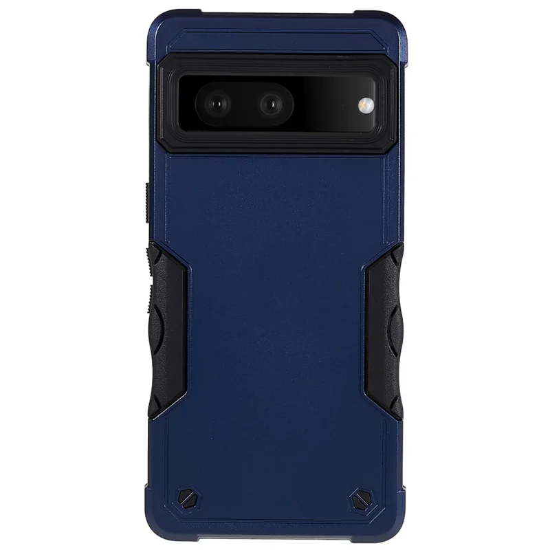 For Google Pixel 7 Pro 5G Shockproof TPU Hard PC Drop-Proof Shell Anti-Slip Comfortable Grip Defender Phone Case - Blue