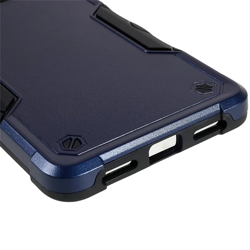 For Google Pixel 7 Pro 5G Shockproof TPU Hard PC Drop-Proof Shell Anti-Slip Comfortable Grip Defender Phone Case - Blue