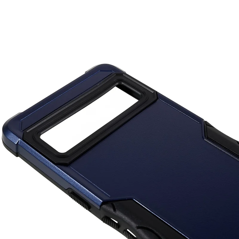 For Google Pixel 7 Pro 5G Shockproof TPU Hard PC Drop-Proof Shell Anti-Slip Comfortable Grip Defender Phone Case - Blue