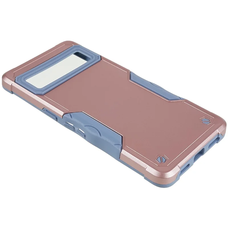 For Google Pixel 7 Pro 5G Shockproof TPU Hard PC Drop-Proof Shell Anti-Slip Comfortable Grip Defender Phone Case - Rose Gold