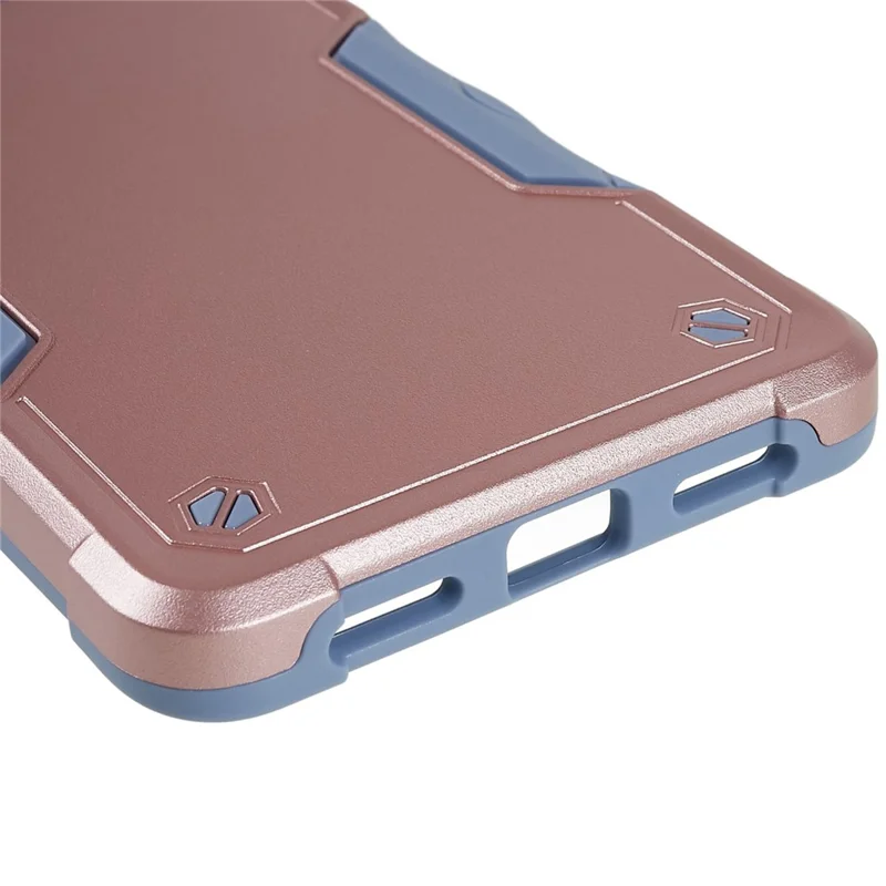 For Google Pixel 7 Pro 5G Shockproof TPU Hard PC Drop-Proof Shell Anti-Slip Comfortable Grip Defender Phone Case - Rose Gold