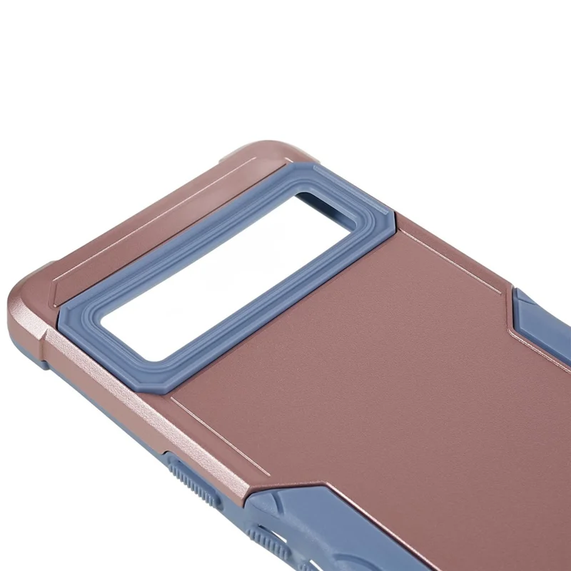 For Google Pixel 7 Pro 5G Shockproof TPU Hard PC Drop-Proof Shell Anti-Slip Comfortable Grip Defender Phone Case - Rose Gold