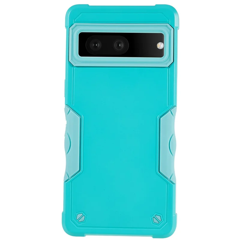 For Google Pixel 7 Pro 5G Shockproof TPU Hard PC Drop-Proof Shell Anti-Slip Comfortable Grip Defender Phone Case - Mint Green