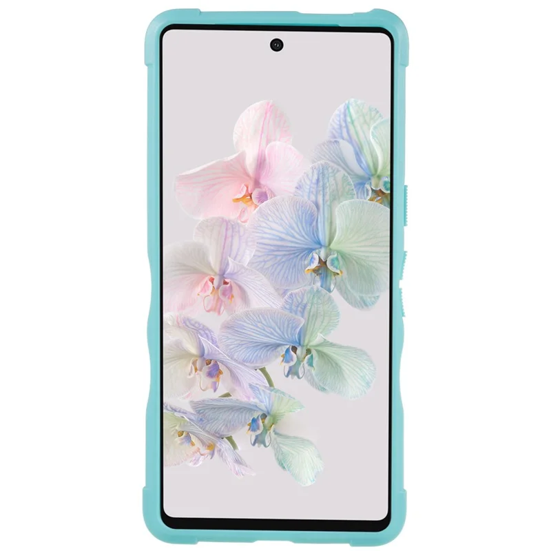 For Google Pixel 7 Pro 5G Shockproof TPU Hard PC Drop-Proof Shell Anti-Slip Comfortable Grip Defender Phone Case - Mint Green