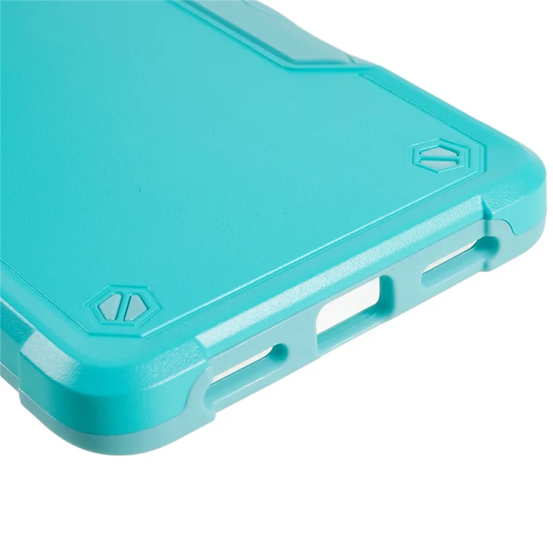 For Google Pixel 7 Pro 5G Shockproof TPU Hard PC Drop-Proof Shell Anti-Slip Comfortable Grip Defender Phone Case - Mint Green