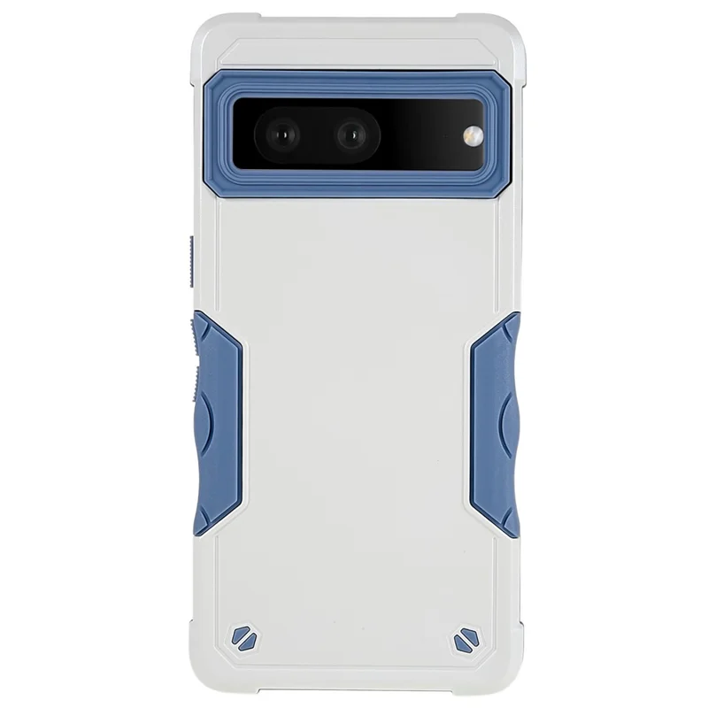 For Google Pixel 7 Pro 5G Shockproof TPU Hard PC Drop-Proof Shell Anti-Slip Comfortable Grip Defender Phone Case - White