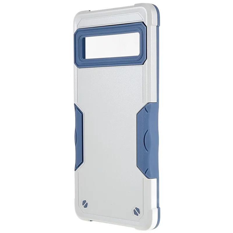 For Google Pixel 7 Pro 5G Shockproof TPU Hard PC Drop-Proof Shell Anti-Slip Comfortable Grip Defender Phone Case - White