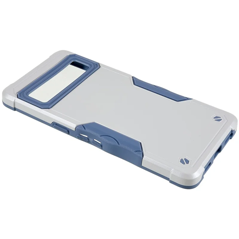 For Google Pixel 7 Pro 5G Shockproof TPU Hard PC Drop-Proof Shell Anti-Slip Comfortable Grip Defender Phone Case - White