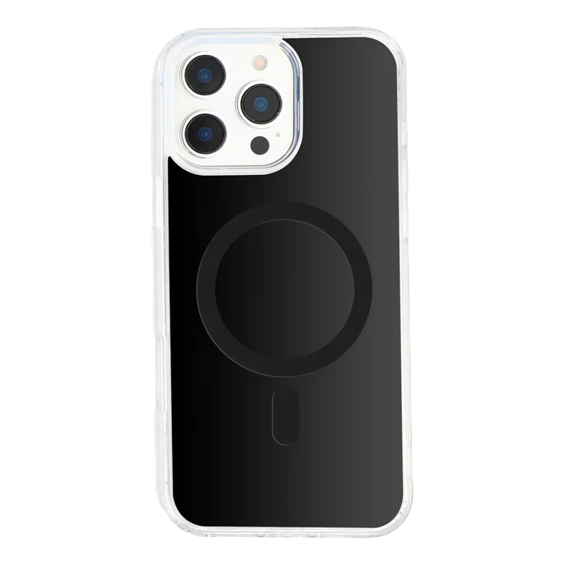 Coque magnétique pour iPhone 16 Pro - Housse de protection résistante aux chutes en PC + TPU - Noir