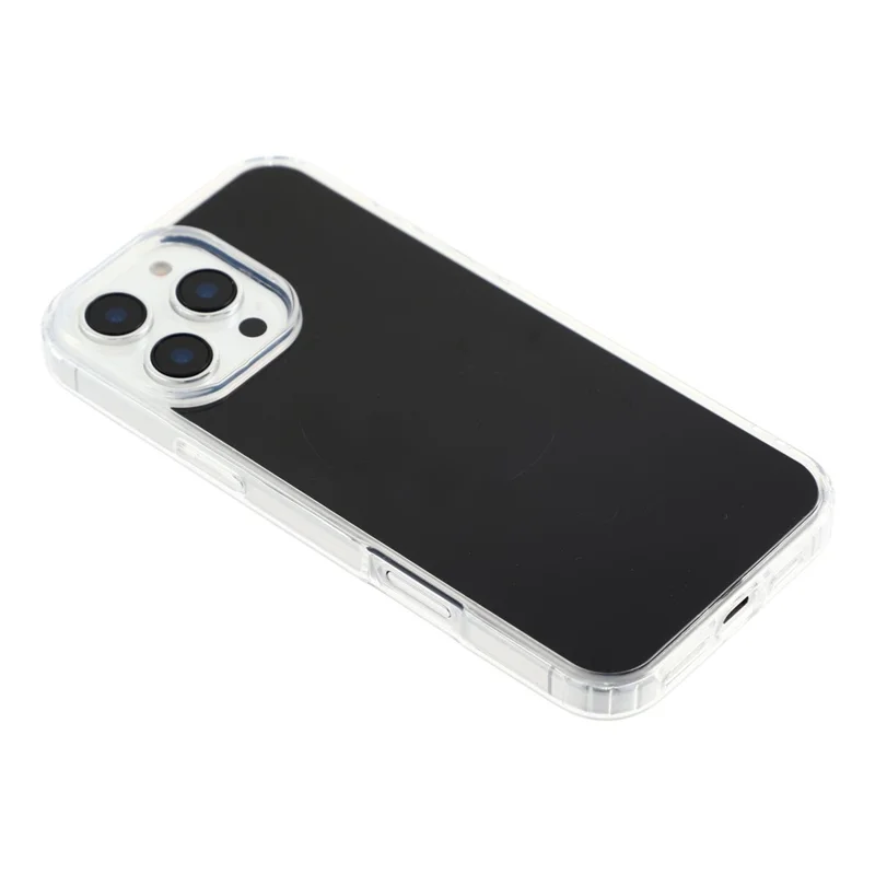 Coque magnétique pour iPhone 16 Pro - Housse de protection résistante aux chutes en PC + TPU - Noir