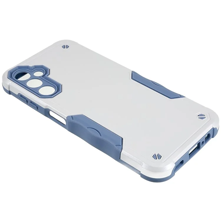 Para Samsung Galaxy A14 5G / 4G Anti-fall Back Protector Case Anti-slip Grip PC + TPU Protective Phone Cover - Branco