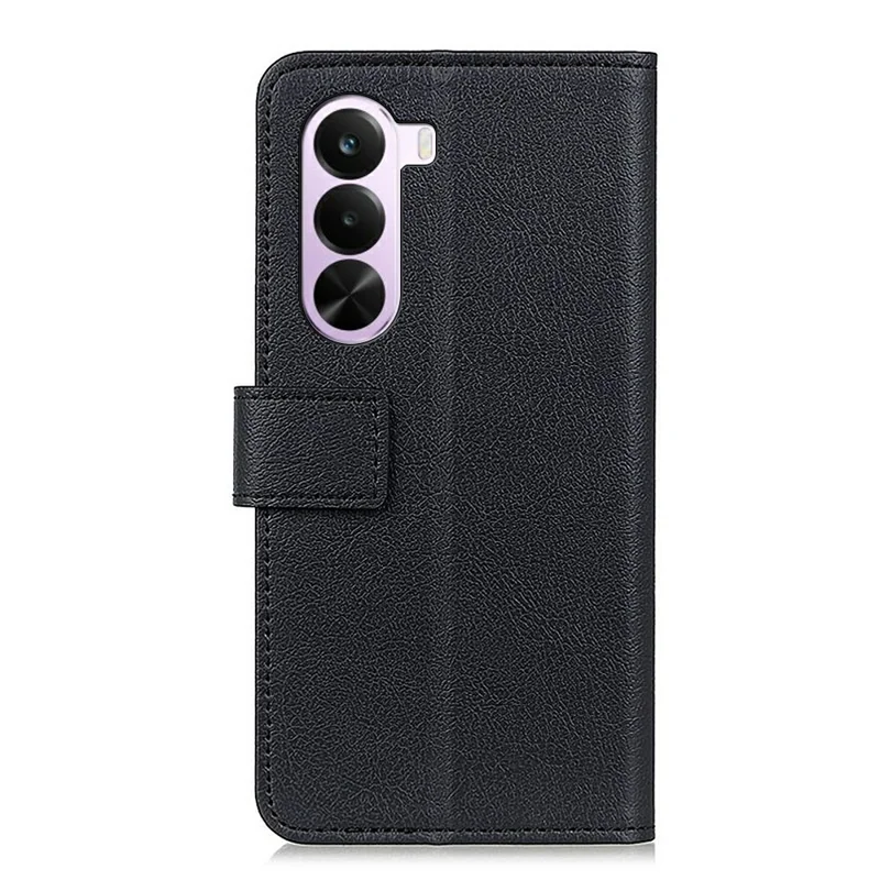 Funda para teléfono OnePlus Nord CE6 Lite 5G, carcasa con soporte y billetera de cuero PU - Negro
