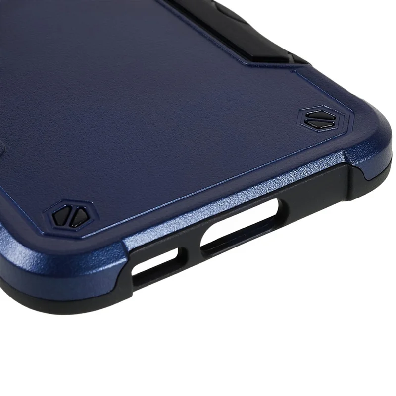 For Samsung Galaxy S23 Drop-proof  Phone Case PC Back + Soft TPU Cell Phone Cover - Blue