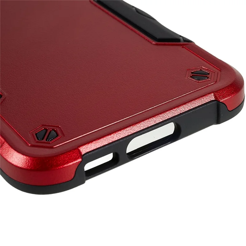 For Samsung Galaxy S23 Drop-proof  Phone Case PC Back + Soft TPU Cell Phone Cover - Red