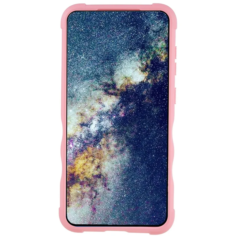 For Samsung Galaxy S23 Drop-proof  Phone Case PC Back + Soft TPU Cell Phone Cover - Pink