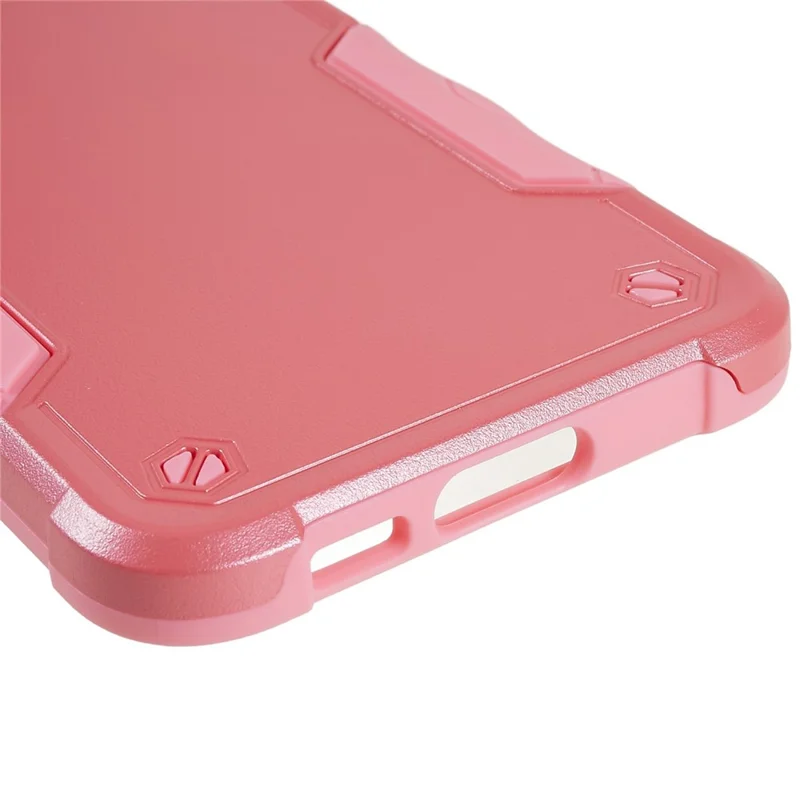 For Samsung Galaxy S23 Drop-proof  Phone Case PC Back + Soft TPU Cell Phone Cover - Pink