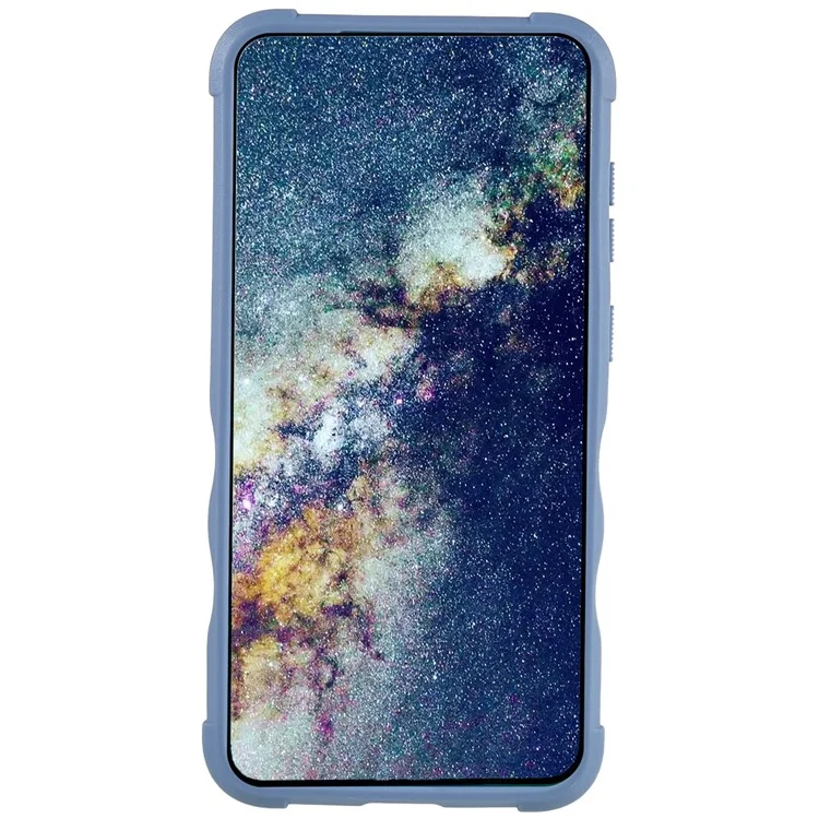 Para Samsung Galaxy S23 Case de Teléfono a Prueba de Caída PC Atrás + Soft TPU Cell Telephip Cubre - Blanco