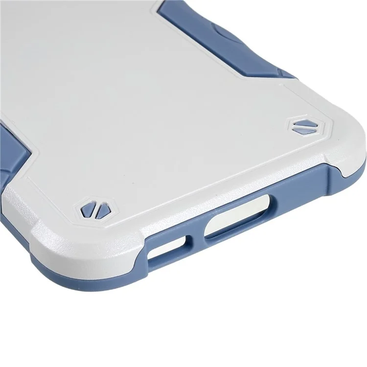Para Samsung Galaxy S23 Case de Teléfono a Prueba de Caída PC Atrás + Soft TPU Cell Telephip Cubre - Blanco