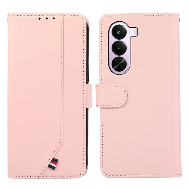 Funda para OnePlus Nord CE6 Lite 5G con bloqueo RFID, carcasa de cuero, color rosa