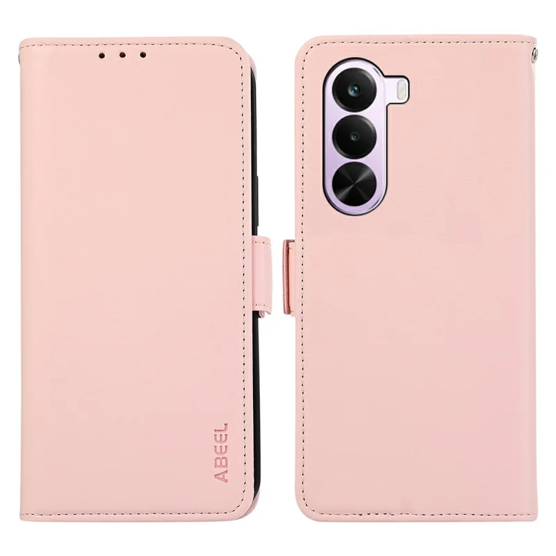 ABEEL Funda para OnePlus Nord CE6 Lite 5G, funda de cuero con billetera y protección contra bloqueo RFID - Rosa
