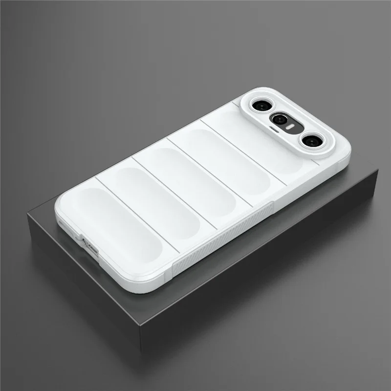 Für vivo X300 FE 5G Handytasche Anti-Drop Weiches TPU Robuste Rückseite – Weiß