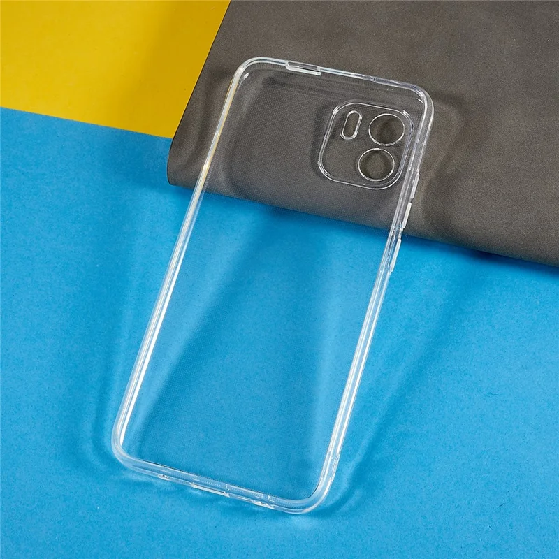 For Xiaomi Redmi A1 4G / A2 4G 2.0mm Thickness Watermark-Free TPU Phone Case Anti-Drop Transparent Cell Phone Cover