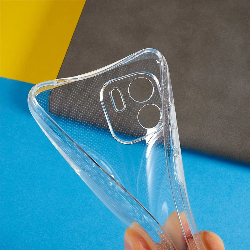 For Xiaomi Redmi A1 4G / A2 4G 2.0mm Thickness Watermark-Free TPU Phone Case Anti-Drop Transparent Cell Phone Cover
