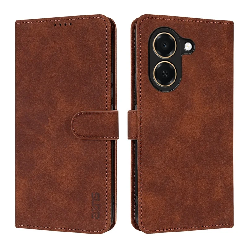 AZNS Funda para Honor Play 80 Plus 5G de Cuero PU, Funda con Cartera - Marrón