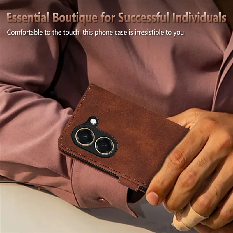 AZNS Funda para Honor Play 80 Plus 5G de Cuero PU, Funda con Cartera - Marrón