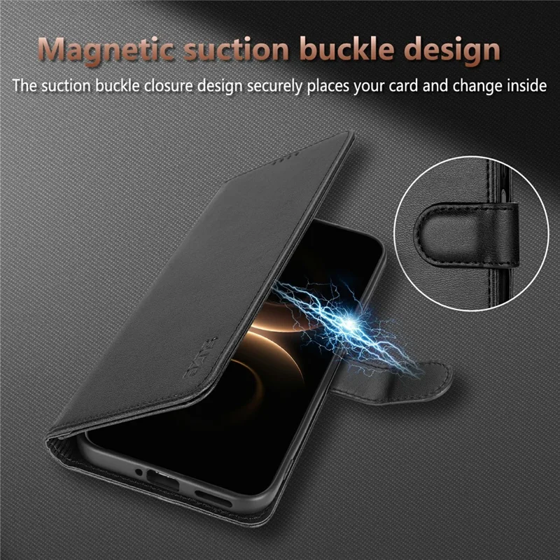 AZNS Funda para Honor Play 80 Plus 5G de Cuero PU, Funda con Cartera - Marrón