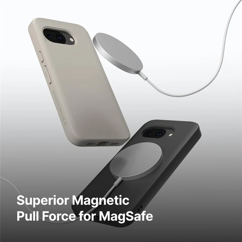RHINOSHIELD SolidX-serie voor Google Pixel 10a magnetische hoes TPE schokbestendige telefoonhoes - Klassiek Zwart