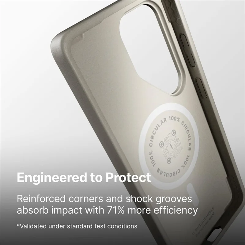 RHINOSHIELD Série SolidX pour Samsung Galaxy S26 Ultra Étui magnétique TPE Antichoc - Coque Beige
