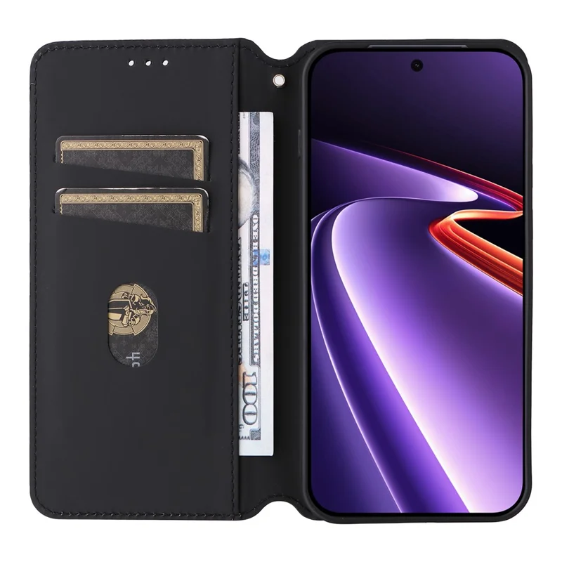 Coque portefeuille pour OnePlus Ace 6 Ultra 5G, housse en cuir PU avec motif losange imprimé - Argent