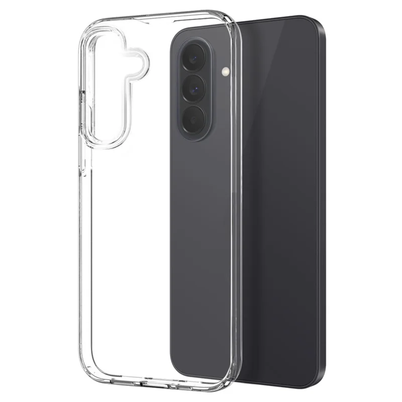 NORTHJO Funda para Samsung Galaxy A37 5G de TPU con 2 protectores de pantalla de cristal templado + 2 películas para lente - Transparente