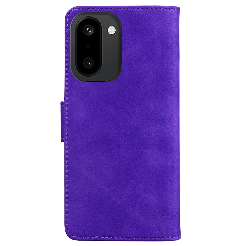 Phone Case For OnePlus Ace 6 5G / Ace 6T 5G / 15R 5G Solid Color Leather Wallet Cover - Purple