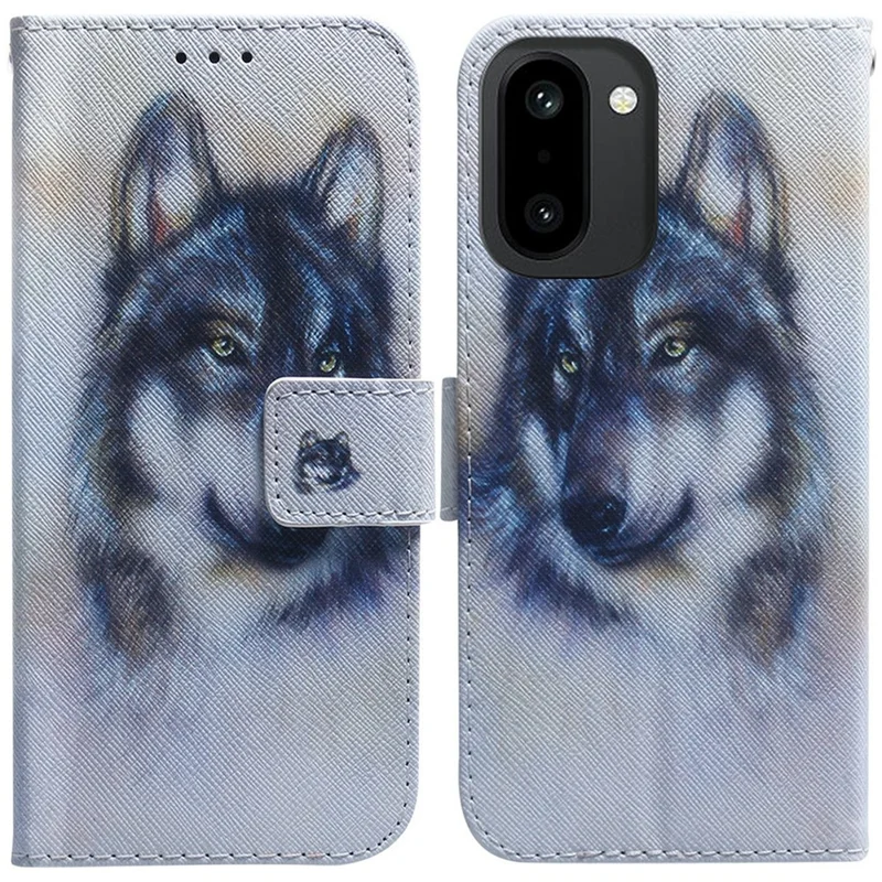 Wallet Case For OnePlus Ace 6 5G / Ace 6T 5G / 15R 5G Pattern Print Leather Phone Cover - Wolf