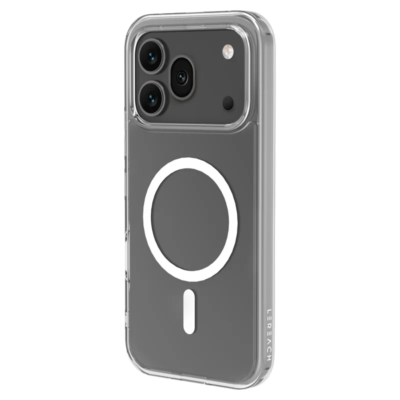 LEREACH TOC Series for Honor 600 Pro 5G Magnetic Case TPU + Acrylic Phone Cover - Transparent