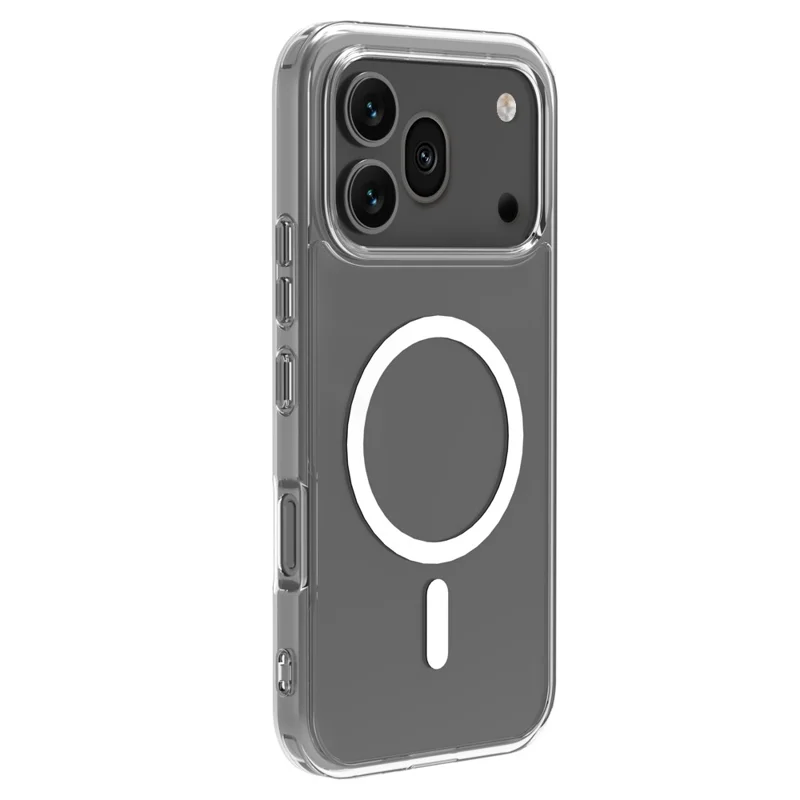 LEREACH TOC Series for Honor 600 Pro 5G Magnetic Case TPU + Acrylic Phone Cover - Transparent