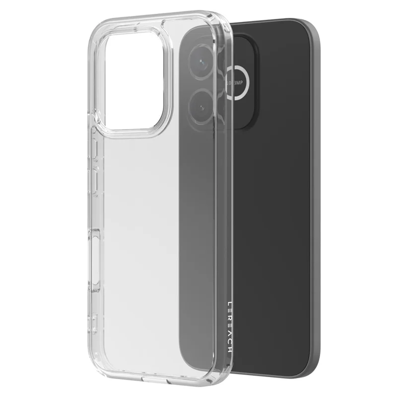 LEREACH TOC Series for Honor 600 Lite 5G Case TPU + Acrylic Phone Cover - Transparent