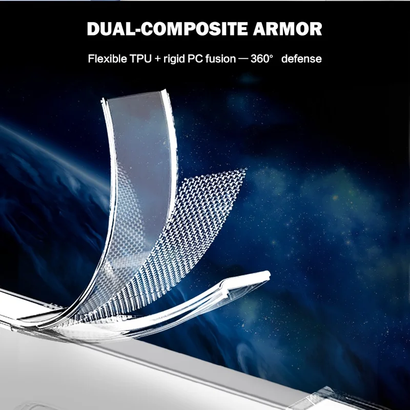 LEREACH TOC Series for Honor 600 Lite 5G Case TPU + Acrylic Phone Cover - Transparent