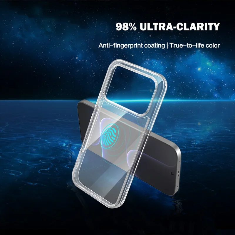LEREACH TOC-serie till Honor 600 5G hårddisk TPU + akryl mobilhölje - Transparent