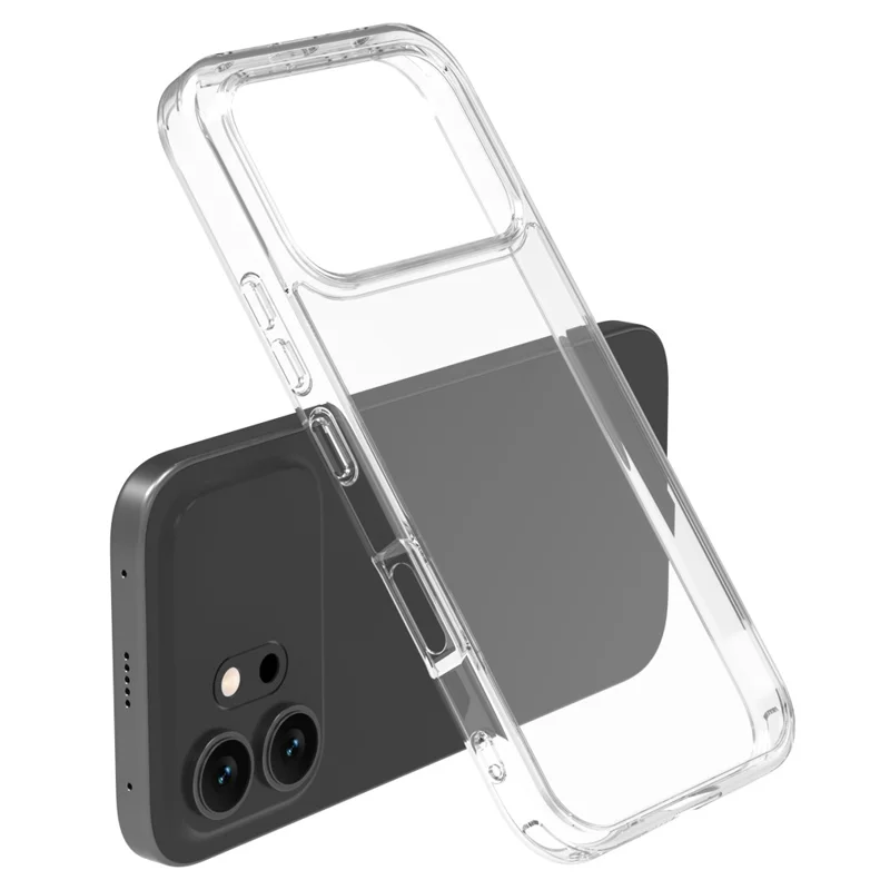 LEREACH TOC-serie till Honor 600 5G hårddisk TPU + akryl mobilhölje - Transparent