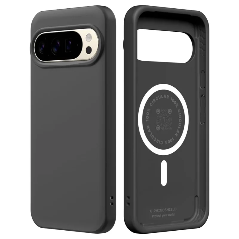RHINOSHIELD SolidX Series for Google Pixel 10 Pro XL Magnetic Case TPE Shockproof Phone Cover - Classic Black