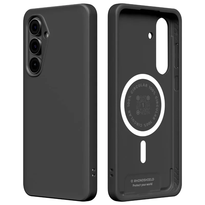 RHINOSHIELD Série SolidX pour Samsung Galaxy S25 FE Étui magnétique TPE étanche - Noir classique