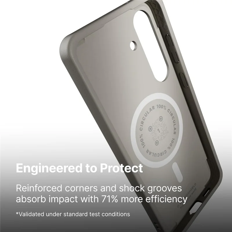 RHINOSHIELD Série SolidX pour Samsung Galaxy S25 FE Étui magnétique TPE étanche - Noir classique